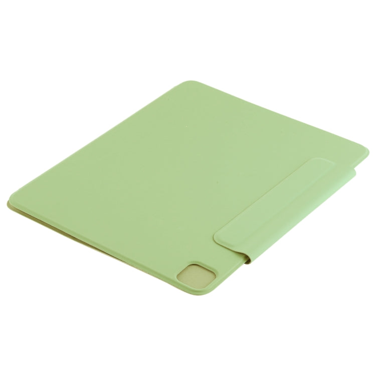 For iPad Air 13 2024 / 2025 / Pro 12.9 2020 Active Buckle Magnetic PU Leather Tablet Case With Holder & Sleep / Wake-up Function(Light Green) - iPad Pro 12.9 (2020) Cases by buy2fix | Online Shopping UK | buy2fix