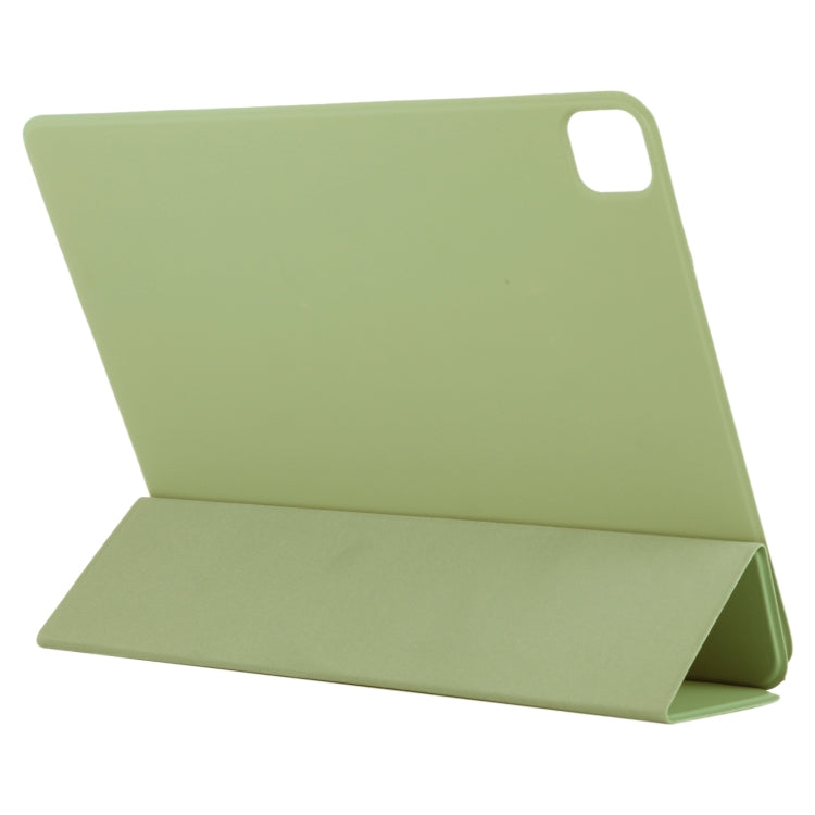 For iPad Air 13 2024 / 2025 / Pro 12.9 2020 Active Buckle Magnetic PU Leather Tablet Case With Holder & Sleep / Wake-up Function(Light Green) - iPad Pro 12.9 (2020) Cases by buy2fix | Online Shopping UK | buy2fix