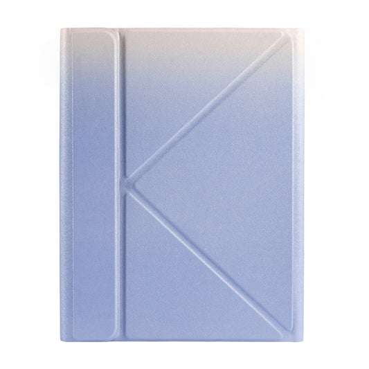 For iPad 2025 / 2022 B10S Triangle Holder Three-color Backlight Bluetooth Keyboard Leather Case(Purple) by buy2fix