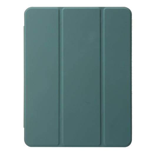 Clear Acrylic Leather Tablet Case For iPad Air 13 2025 / 2024 / Pro 12.9 2022/ 2021 / 2020 / 2018(Dark Green) by buy2fix