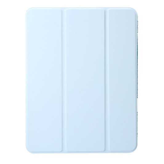 Clear Acrylic Leather Tablet Case For iPad Air 13 2025 / 2024 / Pro 12.9 2022/ 2021 / 2020 / 2018(Sky Blue) by buy2fix