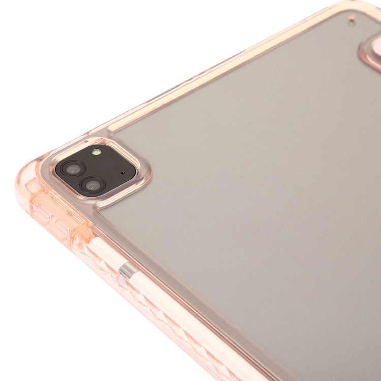 Clear Acrylic Leather Tablet Case For iPad Air 13 2025 / 2024 / Pro 12.9 2022/ 2021 / 2020 / 2018(Lavender) by buy2fix