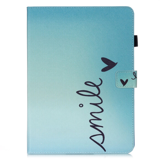 For iPad Pro 11 (2020) Colored Drawing Horizontal Flip Leather Tablet Case, with Sleep / Wake-up Function & Holder & Card Slo & Wallet(Smile) - iPad Pro 11 (2020) Cases by buy2fix | Online Shopping UK | buy2fix