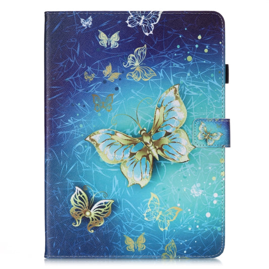 For iPad Pro 11 (2020) Colored Drawing Horizontal Flip Leather Tablet Case, with Sleep / Wake-up Function & Holder & Card Slo & Wallet(Golden Butterfly) - iPad Pro 11 (2020) Cases by buy2fix | Online Shopping UK | buy2fix