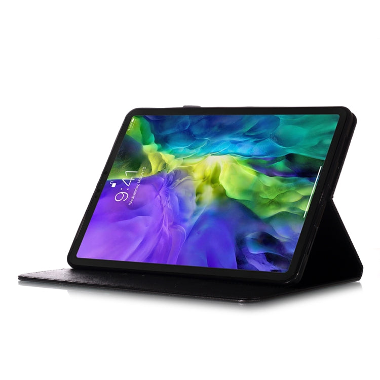For iPad Pro 11 (2020) Colored Drawing Horizontal Flip Leather Tablet Case, with Sleep / Wake-up Function & Holder & Card Slo & Wallet(Golden Flower Butterfly) - iPad Pro 11 (2020) Cases by buy2fix | Online Shopping UK | buy2fix