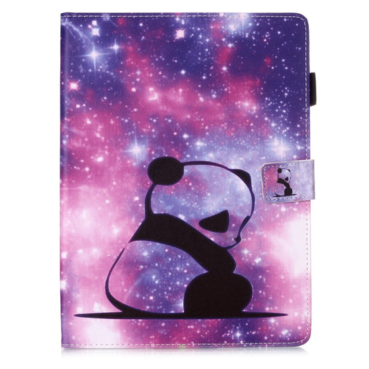 For iPad Pro 11 (2020) Plain Weave Texture Colored Drawing Horizontal Flip Leather Tablet Case, with Sleep / Wake-up Function & Holder & Card Slo & Wallet(Baby Panda) - iPad Pro 11 (2020) Cases by buy2fix | Online Shopping UK | buy2fix
