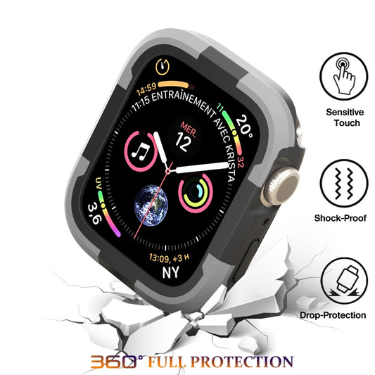 For Apple Watch Series SE 2&6&SE&5&4 40mm Armor Frame Watch Case(Grey) by buy2fix