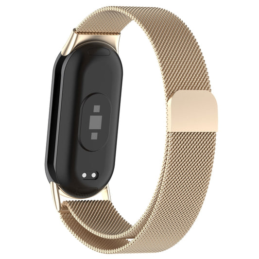 For Xiaomi Mi Band 8 Milanese Metal Watch Band(Champagne Color) by buy2fix