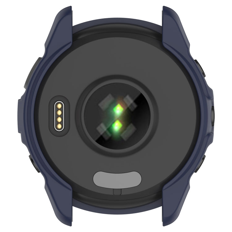 For Garmin Forerunner 265 Armor Hollow Watch Protective Case(Midnight Blue) - Watch Cases by buy2fix | Online Shopping UK | buy2fix