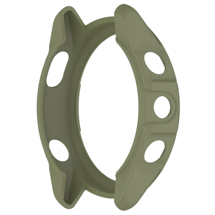 For Garmin Forerunner 265S Armor Hollow Watch Protective Case(Jungle Green) - Watch Cases by buy2fix | Online Shopping UK | buy2fix