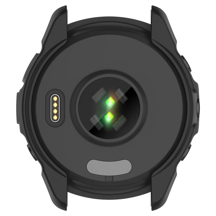For Garmin Forerunner 265S Armor Hollow Watch Protective Case(Black) - Watch Cases by buy2fix | Online Shopping UK | buy2fix