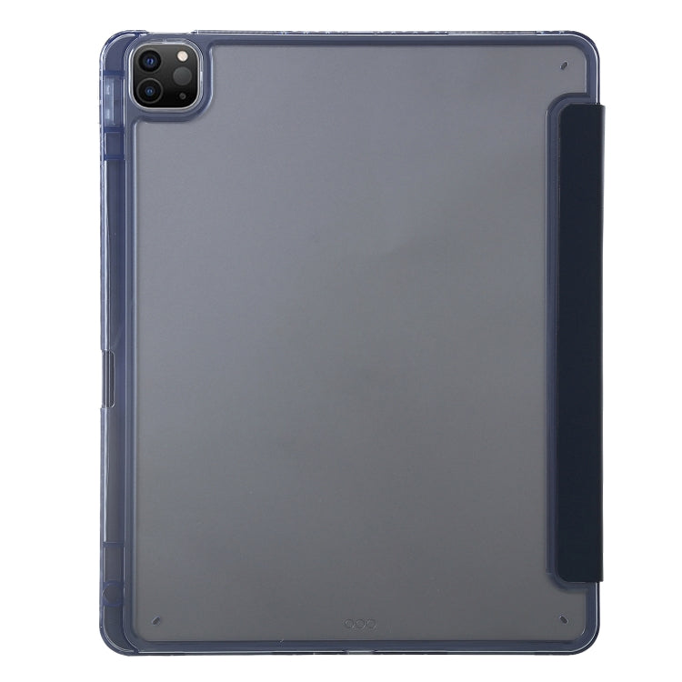 For iPad Pro 12.9 2022 / 2021 / 2020 Clear Acrylic Deformation Leather Tablet Case(Lavender Purple) - iPad Pro 12.9 (2022/2021) Cases by buy2fix | Online Shopping UK | buy2fix