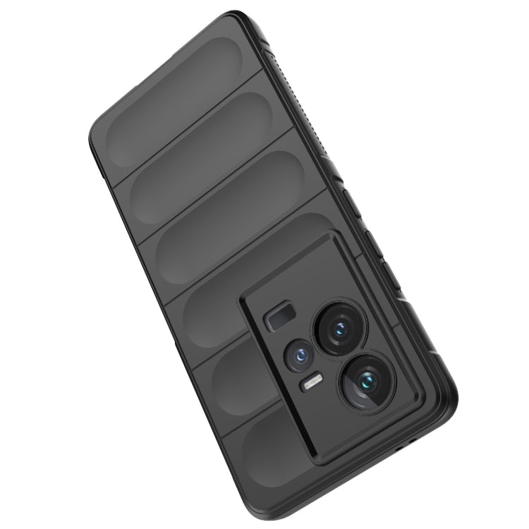 For vivo iQOO 11 5G Magic Shield TPU + Flannel Phone Case(Dark Green) by buy2fix