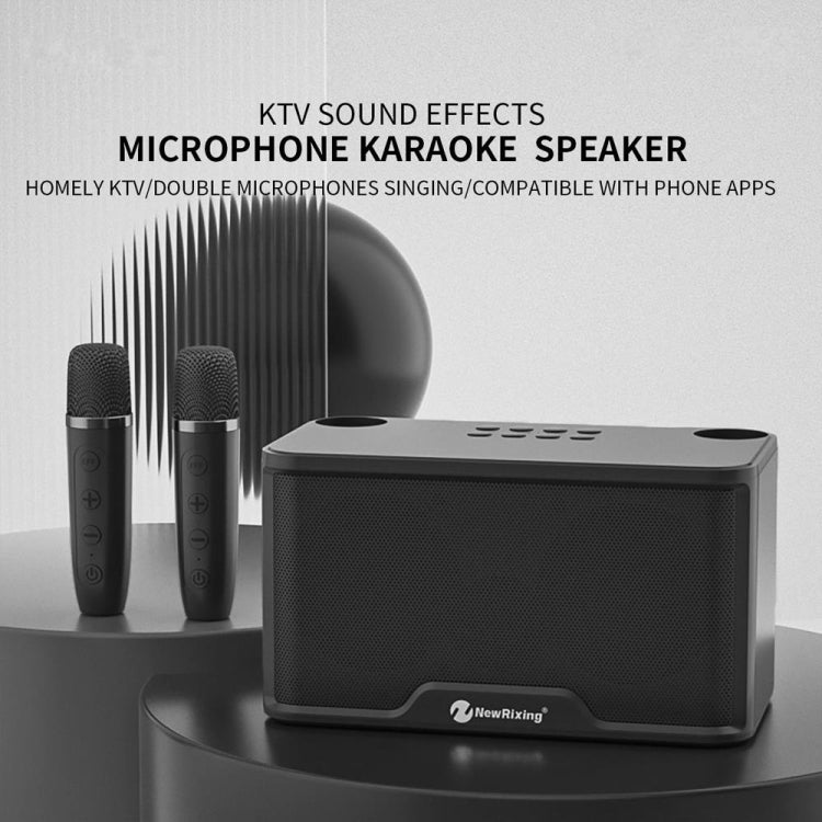 NewRixing NR8088 Wireless Microphone TWS Handheld Noise Reduction Smart Bluetooth Speaker(Red) - Desktop Speaker by NewRixing | Online Shopping UK | buy2fix