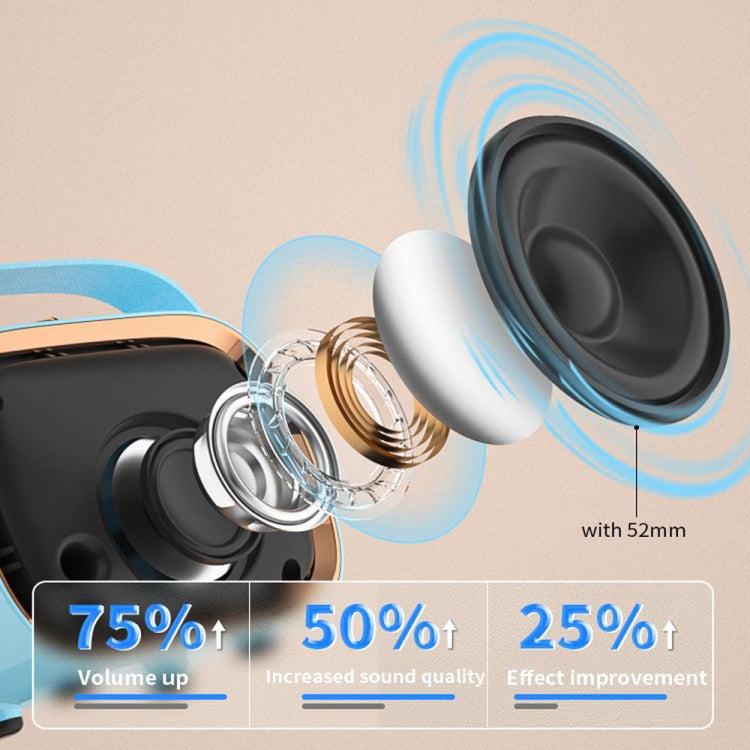 NewRixing NR138W Wireless Microphone TWS Handheld Noise Reduction Portable Smart Bluetooth Speaker(White) - Desktop Speaker by NewRixing | Online Shopping UK | buy2fix