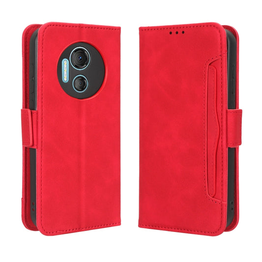 For Doogee X97 / X97 Pro Skin Feel Calf Texture Card Slots Leather Phone Case(Red) by buy2fix
