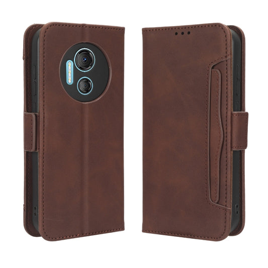 For Doogee X97 / X97 Pro Skin Feel Calf Texture Card Slots Leather Phone Case(Brown) by buy2fix