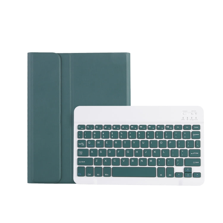 For Xiaomi Pad 6 / Pad 6 Pro A0N7 Lambskin Texture Ultra-thin Bluetooth Keyboard Leather Case(Dark Green) - Xiaomi Keyboard by buy2fix | Online Shopping UK | buy2fix