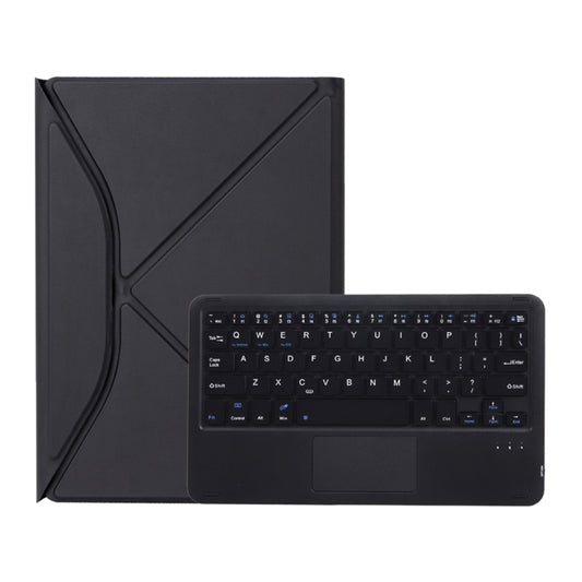 Z10B-A For iPad 10th Gen 10.9 2022 / 11 2025 Pen Slot Touchpad Bluetooth Keyboard Leather Tablet Case(Black) by buy2fix
