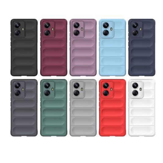 For Realme 10 Pro+ 5G Magic Shield TPU + Flannel Phone Case(Red) by buy2fix