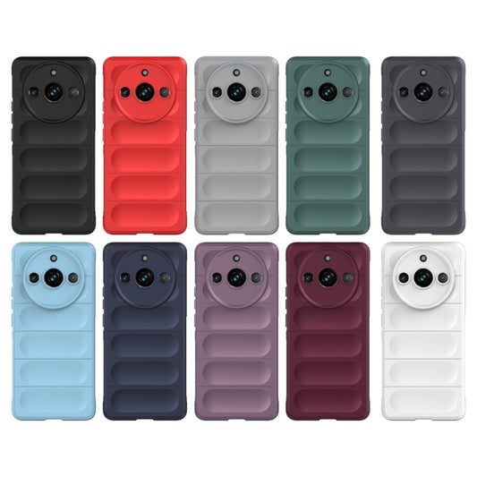 For Realme 11 Pro 5G/11 Pro+ 5G Magic Shield TPU + Flannel Phone Case(Dark Green) by buy2fix