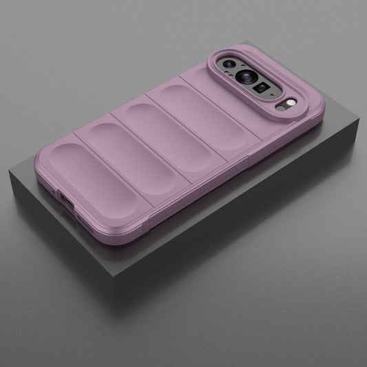 For Google Pixel 9 Pro XL 5G Magic Shield TPU + Flannel Phone Case(Purple) by buy2fix