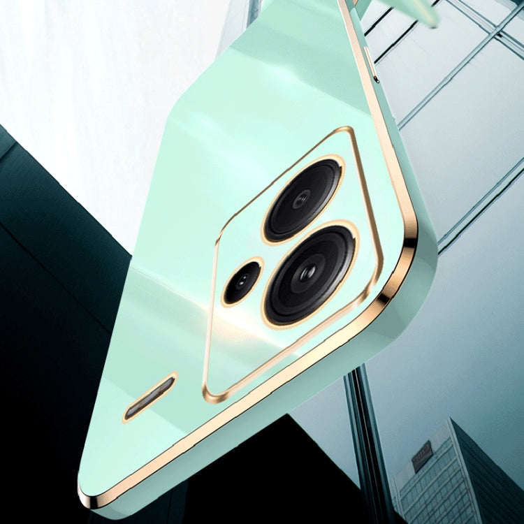 For Xiaomi Redmi Note 13 Pro+ XINLI Straight Edge 6D Electroplate TPU Phone Case(Black) by XINLI