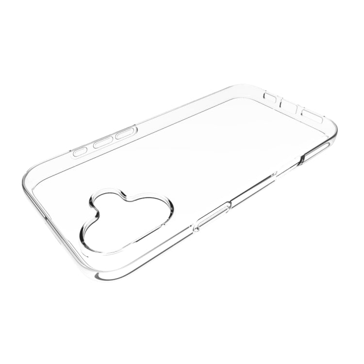 For iPhone 16 Plus Waterproof Texture TPU Phone Case(Transparent) by buy2fix