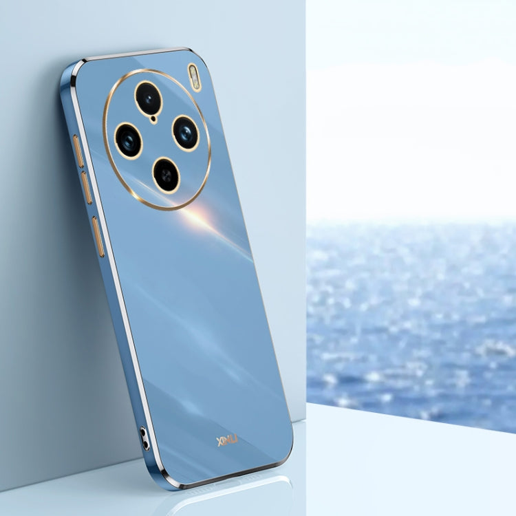 For vivo X100 Pro 5G XINLI Straight Edge 6D Electroplate TPU Phone Case(Celestial Blue) - vivo Cases by XINLI | Online Shopping UK | buy2fix