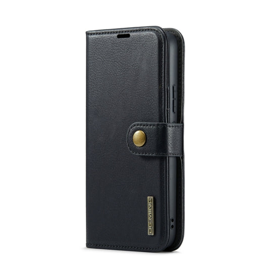 For Samsung Galaxy A34 5G DG.MING Crazy Horse Texture Detachable Magnetic Leather Case(Black) by DG.MING