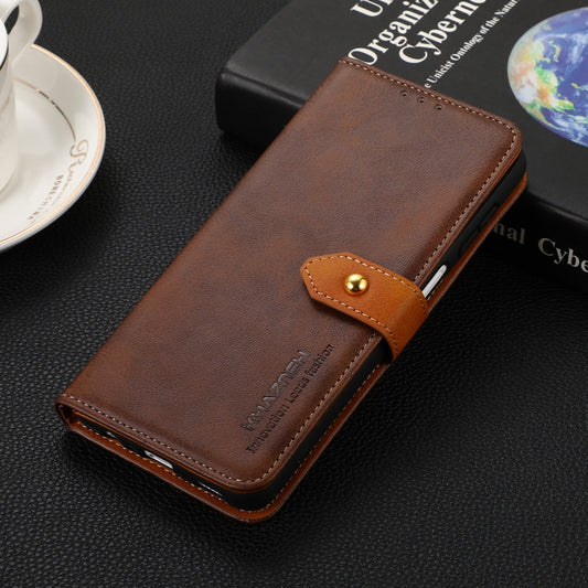 For Xiaomi Redmi A3 KHAZNEH Cowhide Texture Flip Leather Phone Case(Brown) by buy2fix