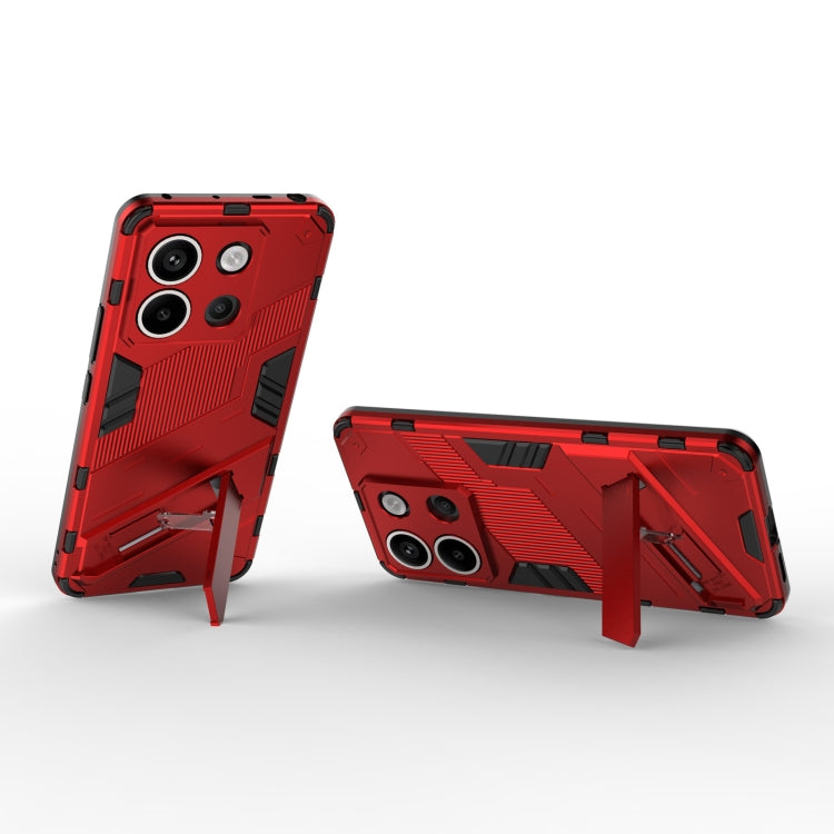 For Xiaomi Redmi Note 13 Pro+ 5G Punk Armor 2 in 1 PC + TPU Phone Case(Red) - Xiaomi Cases by buy2fix | Online Shopping UK | buy2fix