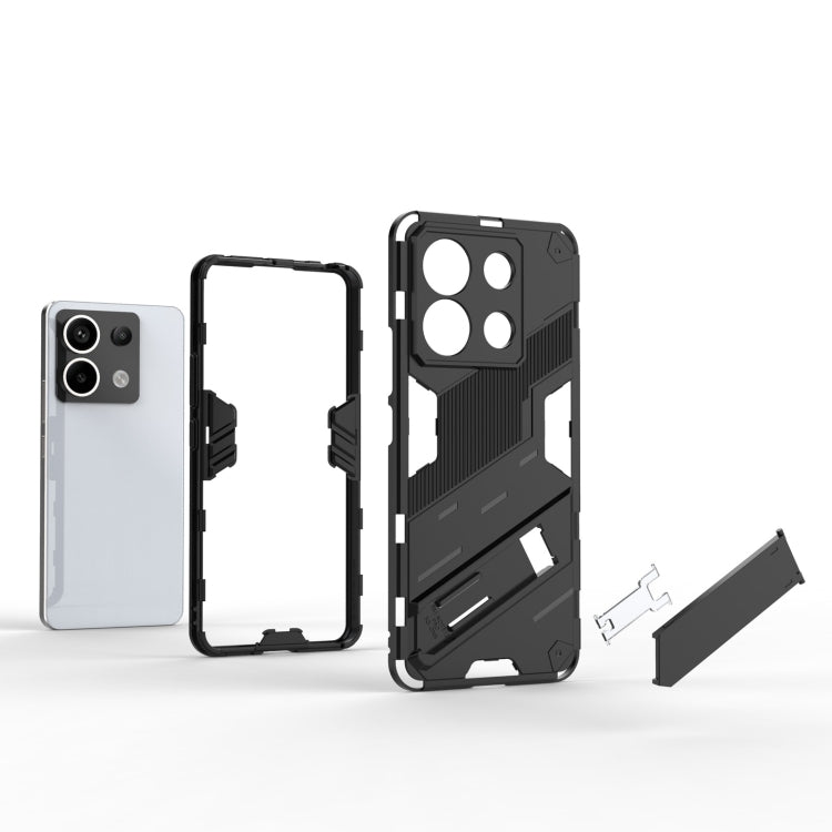 For Xiaomi Redmi Note 13 Pro+ 5G Punk Armor 2 in 1 PC + TPU Phone Case(Red) - Xiaomi Cases by buy2fix | Online Shopping UK | buy2fix