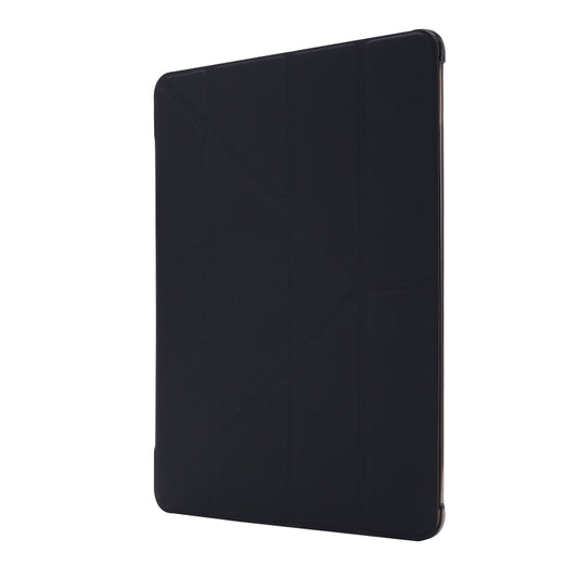 For iPad 10.2 2021 / 2020 / 2019 Airbag Deformation Horizontal Flip Leather Case with Holder & Pen Holder(Black) - iPad 10.2 Cases by buy2fix | Online Shopping UK | buy2fix