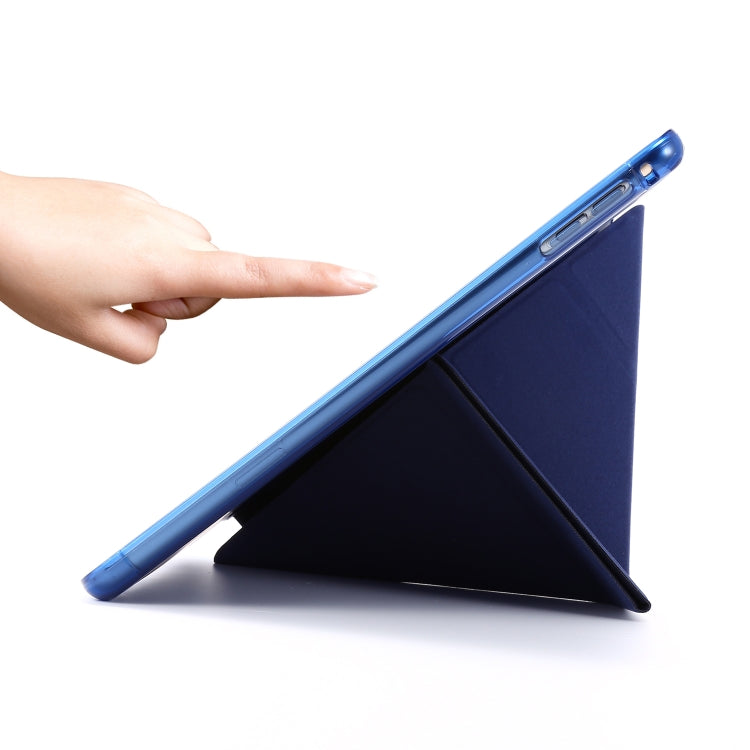 For iPad Mini (2019) Airbag Deformation Horizontal Flip Leather Case with Holder & Pen Holder(Black) - iPad mini (2019) / mini 5 Cases by buy2fix | Online Shopping UK | buy2fix
