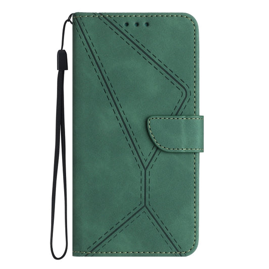 For Huawei P30 Lite/nova 4e Stitching Embossed Leather Phone Case(Green) by buy2fix
