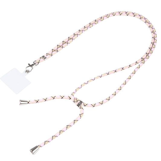 Universal Mixed Color Mobile Phone Lanyard(Pink Khaki Black) - Lanyards & Wrist Straps by buy2fix | Online Shopping UK | buy2fix