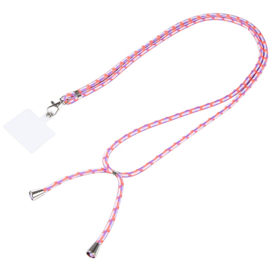 Universal Mixed Color Mobile Phone Lanyard(White Purple) - Lanyards & Wrist Straps by buy2fix | Online Shopping UK | buy2fix