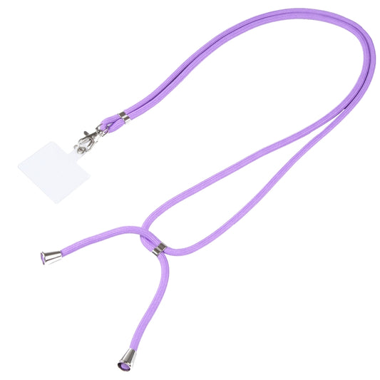 Universal Solid Color Mobile Phone Lanyard(Purple) - Lanyards & Wrist Straps by buy2fix | Online Shopping UK | buy2fix