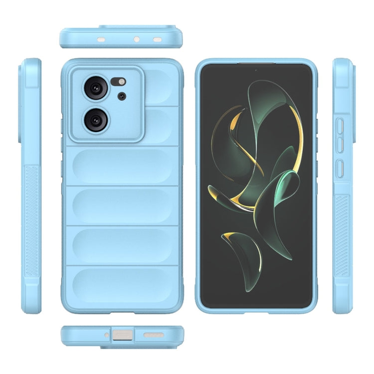 For Xiaomi Redmi K60 Ultra Magic Shield TPU + Flannel Phone Case(Light Blue) - Xiaomi Cases by buy2fix | Online Shopping UK | buy2fix