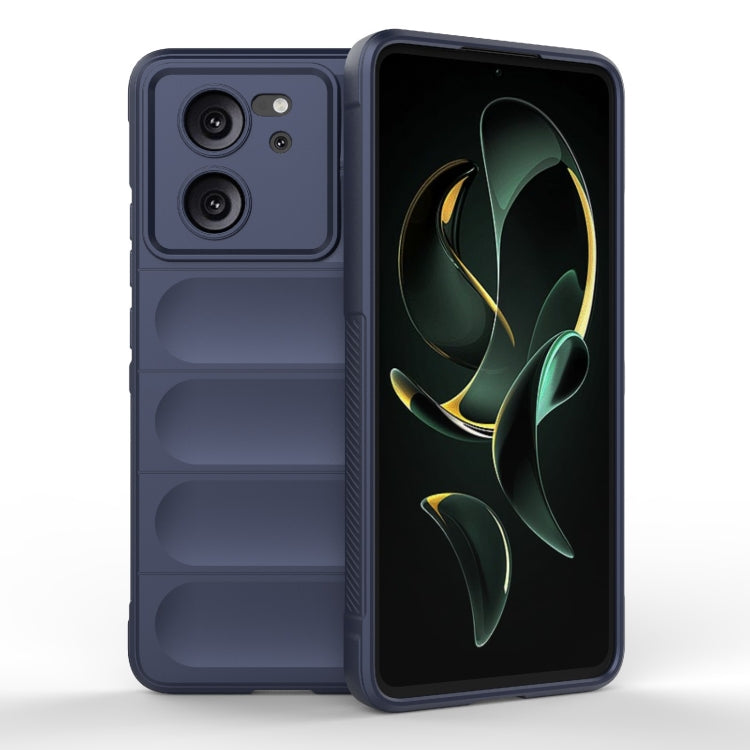 For Xiaomi Redmi K60 Ultra Magic Shield TPU + Flannel Phone Case(Dark Blue) - Xiaomi Cases by buy2fix | Online Shopping UK | buy2fix