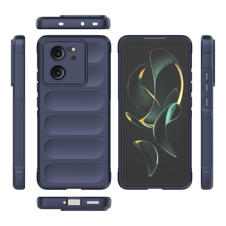 For Xiaomi Redmi K60 Ultra Magic Shield TPU + Flannel Phone Case(Dark Blue) - Xiaomi Cases by buy2fix | Online Shopping UK | buy2fix