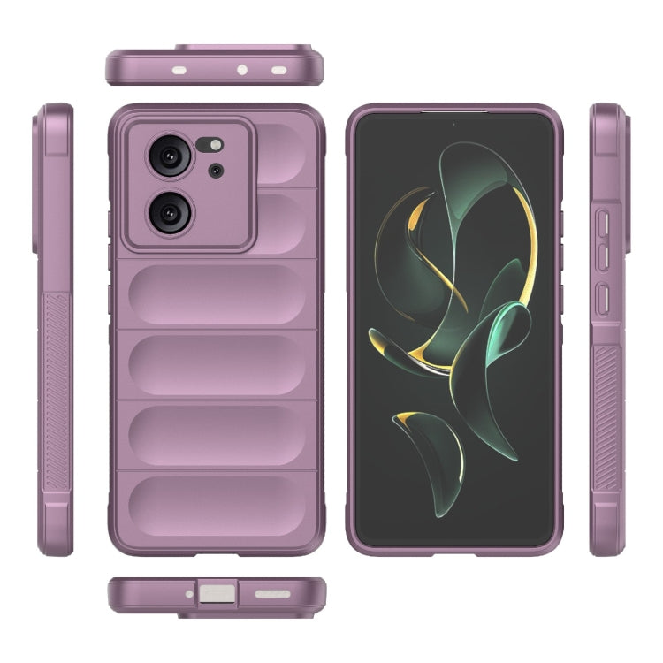 For Xiaomi Redmi K60 Ultra Magic Shield TPU + Flannel Phone Case(Purple) - Xiaomi Cases by buy2fix | Online Shopping UK | buy2fix