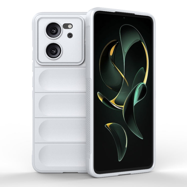 For Xiaomi Redmi K60 Ultra Magic Shield TPU + Flannel Phone Case(White) - Xiaomi Cases by buy2fix | Online Shopping UK | buy2fix