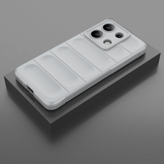 For Xiaomi Redmi Note 13 4G Global Magic Shield TPU + Flannel Phone Case(Grey) by buy2fix