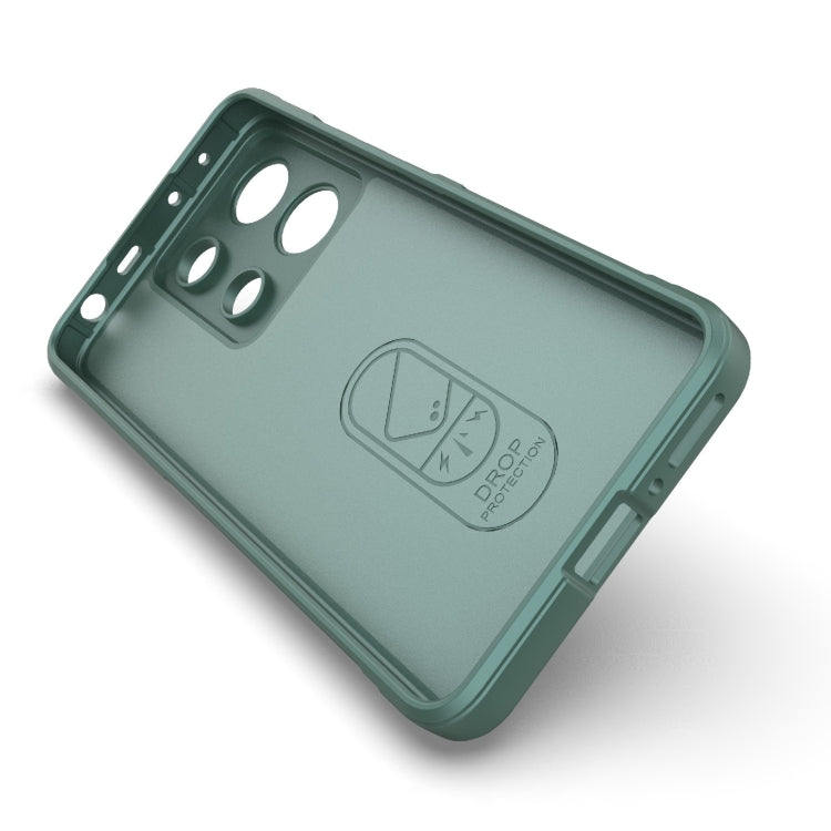 For Xiaomi Redmi Note 13 4G Global Magic Shield TPU + Flannel Phone Case(Grey) - Xiaomi Cases by buy2fix | Online Shopping UK | buy2fix