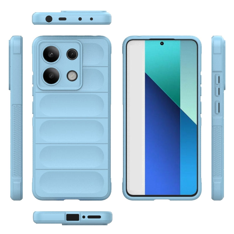 For Xiaomi Redmi Note 13 4G Global Magic Shield TPU + Flannel Phone Case(Light Blue) - Xiaomi Cases by buy2fix | Online Shopping UK | buy2fix