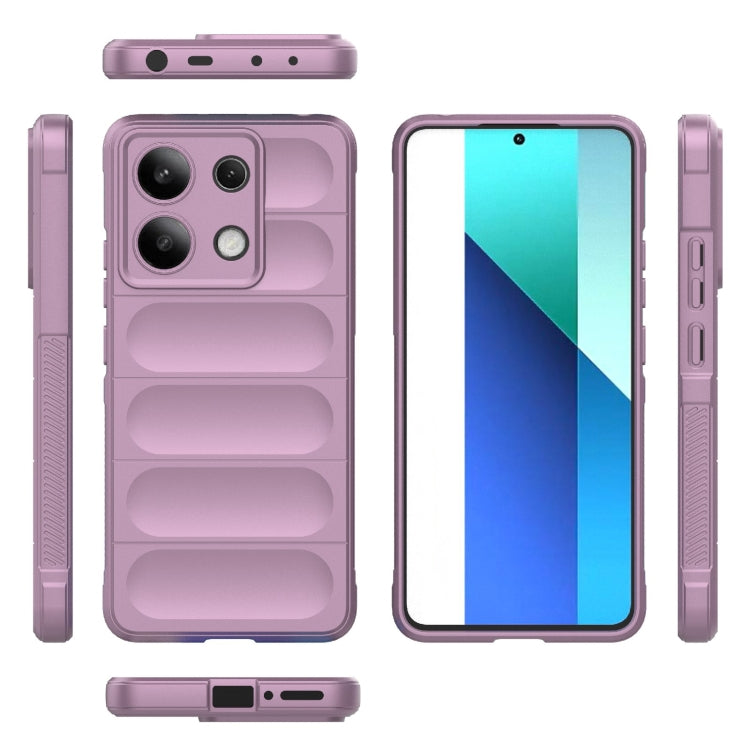 For Xiaomi Redmi Note 13 4G Global Magic Shield TPU + Flannel Phone Case(Purple) - Xiaomi Cases by buy2fix | Online Shopping UK | buy2fix