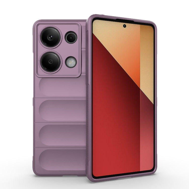 For Xiaomi Redmi Note 13 Pro 4G Global Magic Shield TPU + Flannel Phone Case(Purple) - Xiaomi Cases by buy2fix | Online Shopping UK | buy2fix