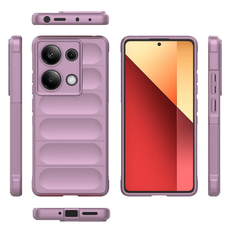 For Xiaomi Redmi Note 13 Pro 4G Global Magic Shield TPU + Flannel Phone Case(Purple) - Xiaomi Cases by buy2fix | Online Shopping UK | buy2fix